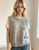 Novo colete de tricô floral tridimensional estilo europeu e americano para mulheres, colete suéter sem mangas para primavera e outono, top de design folgado
