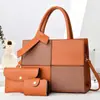 Bolsa de Alta Gama para Madre e Hija con Diseño de Color Contrastante, Bolso de Mano a la Moda, Bolso de Hombro Versátil de Gran Capacidad, Bolsas Transfronterizas