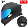 Casco de Motocicleta Certificado Dot para Hombres y Mujeres, Casco Integral Ad para Todas las Estaciones, Casco Cálido y Seguro con Certificación 3C