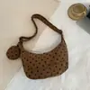 Bolsa transversal Ruien estilo coreano com poá plissado, uma bolsa única e estilosa em formato de bolinho, perfeita para o dia a dia e com alto apelo estético, também adequada como bolsa de ombro.