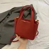 Bolsa Bucket Moda Tendência Coreana para Mulheres, Novo Estilo Outono e Inverno 2025, Bolsa de Ombro Simples e Versátil, Bolsa Casual Feminina