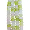 Cuentas de Ábaco Teñidas al Agua de 8x5 mm, Cuentas de Vidrio que No se Desvanecen, Cuentas Sueltas de Vidrio, Materiales para Joyería de Pulseras, Venta al por Mayor para Manualidades con Cuentas
