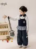 Ningli 2026 Nuevo Conjunto de Dos Piezas para Niñas Estilo Policía Judy Conejo Top y Pantalones Falda Conjunto de Dos Piezas de Moda