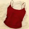 Camisola plisada de diseño picante puro y dulce de verano con copas para mujer, adecuada tanto para llevar debajo como por encima, top ajustado para chica joven