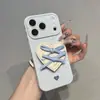 Soporte de Lazo Adecuado para Funda de Teléfono Apple 17, Compatible con iPhone 16, Huawei Nova 15, Diseño Lateral en Forma de Corazón