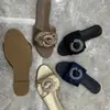 Zapatillas Planas con Pedrería Cross-Border Influencer 2026 para Mujer, Calzado de Verano para Exteriores, Zapatillas Planas de Satén Cómodas con Suela Blanda