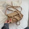 Bolso de hombro tejido tipo baguette para mujer, estilo coreano, de moda, sencillo, para primavera y verano de 2023.