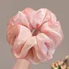 Anillo para el pelo de Intestino Grueso Amarillo Femenino Sentido de Atmósfera Malla Burbuja Tocado Cuerda para el pelo de Flor Cuerda para el pelo de Sentido Avanzado Cabeza de Bola Tocado