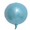18 polegadas 4D placa de luz cor sólida redonda bola estéreo 4D metal alumínio filme balão casamento festa decoração balão