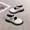 Zapatos Dulces de Princesa con Lazos para Niñas Pequeñas - Primavera 2026 Nuevo Estilo Coreano Elegantes Zapatos Individuales de Piel Brillante para Niñas