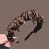 2026 Nueva Diadema Brillante de Satén Estrellada de Caña Alta con Dientes para un Efecto de Cara Más Pequeña Pinza para el Cabello