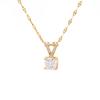 Colar de aço titânio com zircônia incrustada elegante transfronteiriço versátil em forma de V para mulheres estilo frio corrente de clavícula com diamante quadrado em estoque atacado
