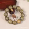 Pulsera Auténtica de Cuentas de Sándalo Verde Buda, Sándalo Natural, Pulsera con Fragancia de Sándalo Jade Argentino, Joyería para Hombres y Mujeres