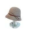 Sombrero de pescador simple y elegante, estilo japonés, sombrero de punto para adelgazar la cara, sombrero de sol para otoño e invierno, a prueba de viento y cálido, sombrero de pescador para adelgazar la cara