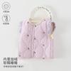 Roupas para Bebês e Crianças de Anyang, Colete Infantil, Cardigã Interno Acolchoado Quente para Outono e Inverno, Roupa de Bebê, Colete Grosso Sem Mangas