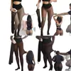 100g sin felpa, transparentes, de cintura alta, transfronterizos, leggings transparentes, talla grande europea y americana, de una sola pieza, ajustados, estilo nuevo 3714