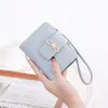 Billetera Corta con Lazo para Mujer 2025 Nuevo Estilo Coreano Bolso de Mano Clutch 80% de Descuento Monedero con Cremallera y Correa de Muñeca