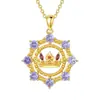 Collar de Guirnalda para Mujer Simple y Personalizado Europeo y Americano con Corona de Espinas de Diamante Cadena para la Clavícula Colgante de Regalo Navideño Elegante