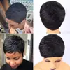 Peruca Africana Feminina Cabelo Cacheado Pequeno Adereço de Cabeça Preto Peruca Ultra Curta Adereço de Cabeça Comércio Exterior Transfronteiriço Peruca de Seda de Alta Temperatura