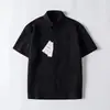 Camisa Masculina Estilo Novo Tamanho Grande Texturizada Solta Casual Fina de Manga Curta Jaqueta de Meia Manga Camisa de Verão 12324