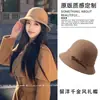 Sombrero para Mujer 2025 Nuevo Otoño e Invierno Estilo Francés Hepburn Versátil Pequeño Sombrero Cubo Estilo Chanel Que Hace que la Cara Parezca Más Pequeña