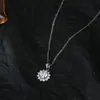 Collar para Mujer, Estilo Celebridad de Internet, Estilo Japonés y Coreano, Collar de Flor de Zirconia, Colgante de Nuevo Diseño de Nicho, Collar Elegante al por Mayor