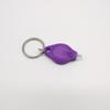 Mini colgante de llave de diamante linterna de llavero LED uv395 luz púrpura lámpara de llave iluminación luz blanca linterna de plástico