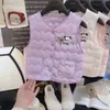Nuevo Chaleco de Otoño e Invierno para Niños Niños y Niñas Panda de Dibujos Animados Molinillo de Viento Chaleco sin Mangas Niños Pequeños y Medianos Chaleco Cálido Versátil