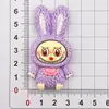 Muñeca de Conejo con Orejas de Carta Grande Pegamento Cremoso Accesorios de Resina DIY Funda para Teléfono Móvil Pasador Llavero Colgante Material Venta al por Mayor