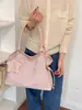 Bolso tipo cubo vintage mate con un toque de alta gama, bolso tote de gran capacidad, simple y versátil para el trabajo, se puede llevar al hombro o cruzado