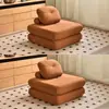 Popular Sofá Pequeño Mochi Sofá de un Solo Piso Sofá Perezoso Sofá Reclinable para Sala de Estar Espacio Pequeño Sofá para Pareja