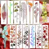 Plantillas florales caladas más vendidas de Amazon, plantillas de dibujo de material PET para arte mural DIY, decoración y graffiti