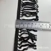 9cm Borlas de Encaje Colgantes con Cuentas Hidrosolubles Salpicadas de Oro Código de Barras Ropa Vestido Cintura Cuello Accesorios DIY Accesorios