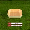Mesa de Hot Pot Rústica Estilo Hombre Derretido, Tazones de Cerámica Melamínica Resistentes a la Rotura, Platos para Aceite y Platos para Carne de Res Fresca