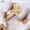 Nueva Manicura Mariposa Diamante Metal Diamante Gema Lentejuelas para Uñas Tridimensional Imitación Zircón Diamante Flash Perla Corona Oso