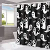 Amazon Halloween Murciélago Fantasma Cortina de Ducha para Baño Hogar Impermeable a Prueba de Moho Cortina de Ducha Cortina de Ducha para Separación de Inodoro