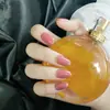 Variedad de Manicuras Impresas Portátiles, Parches Reutilizables de Uñas Postizas en Caja, Patrón de Cuadros Terminado