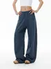 Pantalones deportivos casuales de diseño deconstruido estilo americano para hombres y mujeres, nuevos pantalones retro holgados de pierna ancha de moda de verano