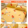 Lençol de Cama de Algodão Lavado Peça Única para Todas as Estações Lençol de Cama de Dormitório 180X200 Não Algodão Puro Lençol de Cama 100% Algodão Conjunto de Três Peças