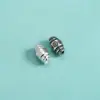 Cuentas Espaciadoras Pequeñas de Flor Hechas a Mano de Plata de Ley S925 Cubo de Cuentas Pulsera de Cuerda Hecha a Mano DIY Pulsera de Cristal Cuentas Sueltas Accesorios para Ensartar