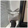 Comércio Exterior Transfronteiriço Estilo Coreano 2026 Elegante Grande Capacidade Almofada Laço Simples Casual Bolsa de Ombro Cruzada Feminina