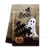 Paño de cocina bestseller transfronterizo para Halloween con estampado de calabaza y fantasma, paño de cocina con ambiente festivo de Halloween, toalla de mano