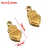 Acero Inoxidable 304 Chapado Eléctrico Colgante de Collar para Mujer Color Dorado que Conserva el Color Moderno DIY Colgante de Corazón con Alas Accesorio