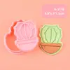 Serie Cactus Molde para Galletas 3D Realista Prensa para Galletas DIY Cortador Artículo Esencial para el Hogar