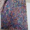 Tela Jacquard Repujada con Hilo Dorado Exótico Paisley Retro Europeo para Vestidos Infantiles, Gabardinas, Disfraces de Espectáculo