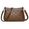 Bolso de verano transfronterizo de comercio exterior para mujer de mediana edad, bolso para mamá, bolso de PU, bolso de hombro y bandolera para mujer de mediana edad y edad avanzada, bolso para suegra