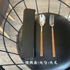 Talheres Portáteis de Aço Inoxidável Palitos de Madeira para Asa de Frango Utensílios Domésticos de Aço Inoxidável com Cabo de Madeira Conjunto de Talheres Ocidentais