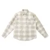 Camisa a cuadros retro moderna estilo japonés de manga larga para hombre, colección otoño 2026, con estampado de cuadros, diseño artístico, estilo casual, corte holgado y cuello con muesca