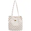 Bolsa Tote de Gran Capacidad Estilo Nuevo Hombro Único Axila de Moda Lunares Bolso Casual Simple de Hombro Único para Salir