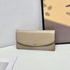 Cartera de cuero para mujer de piel de vaca de capa completa con cremallera, monedero con cremallera, una generación de cuero largo para mujer